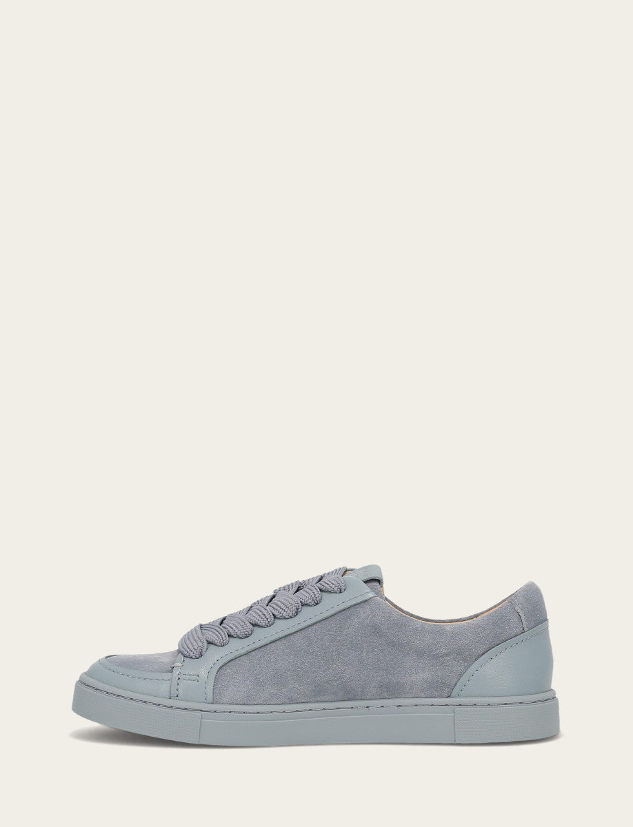 Women's Steel Blue Ivy Court Low Lace Sneakers