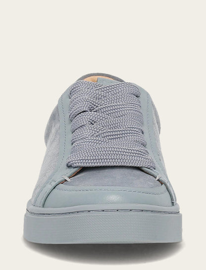 Women's Steel Blue Ivy Court Low Lace Sneakers
