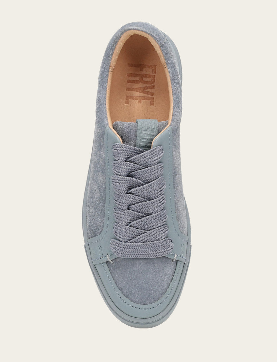 Women's Steel Blue Ivy Court Low Lace Sneakers