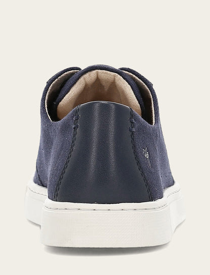Women's Navy Ivy Canvas Low Lace Sneakers