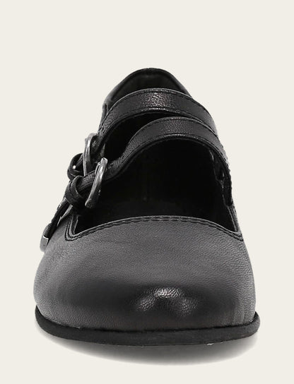 Women's Black Carson Multi Mary Jane Flats