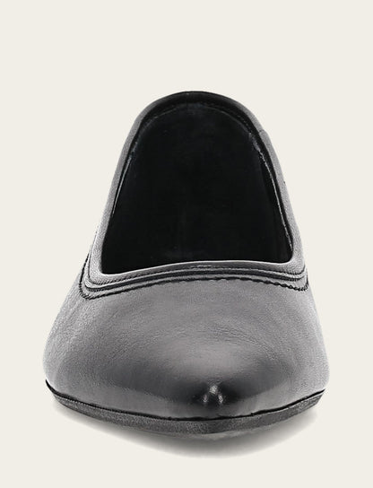 Women's Black Heather Ballet Flats