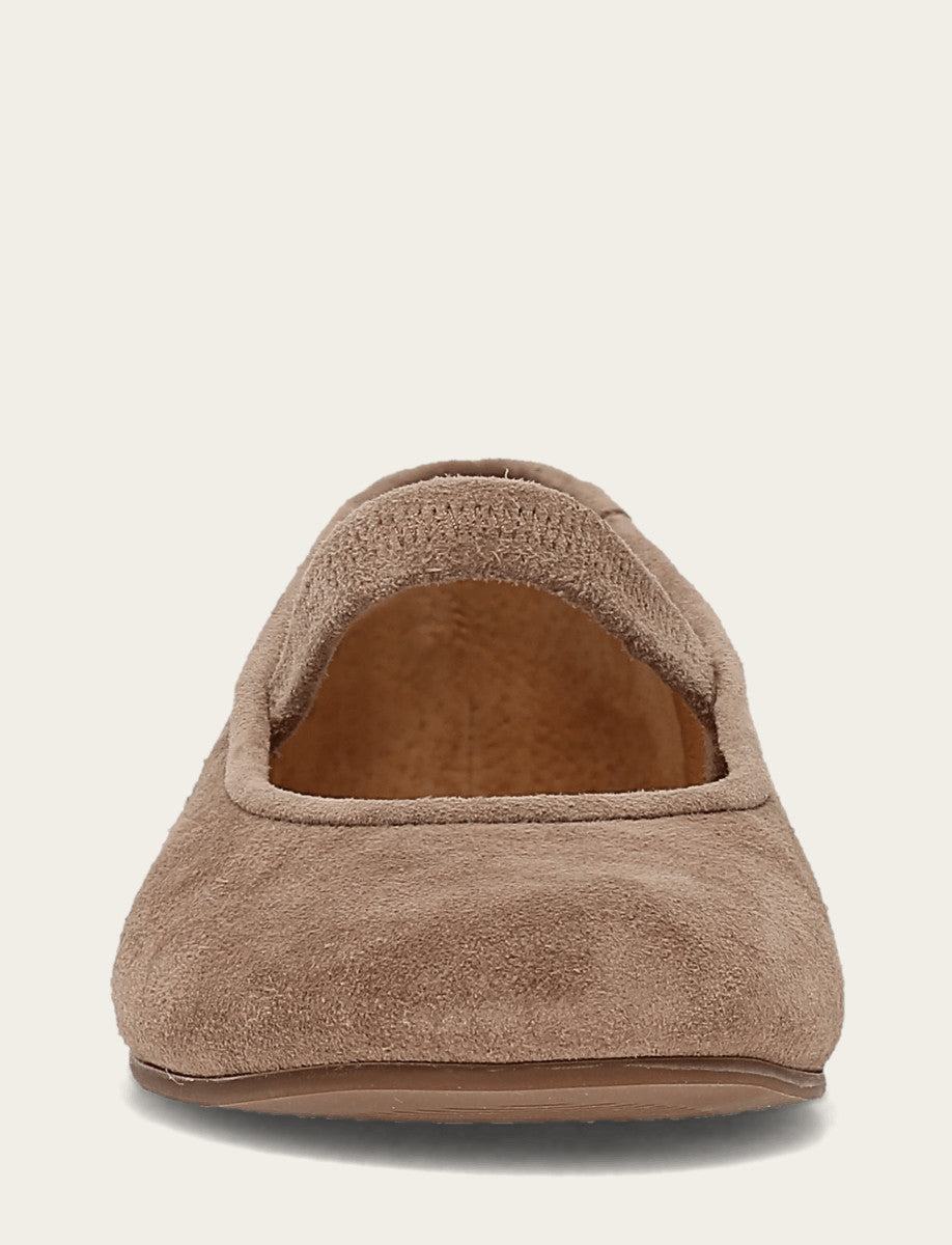 Women's Dark Taupe Emma Elastic Mary Jane Shoe