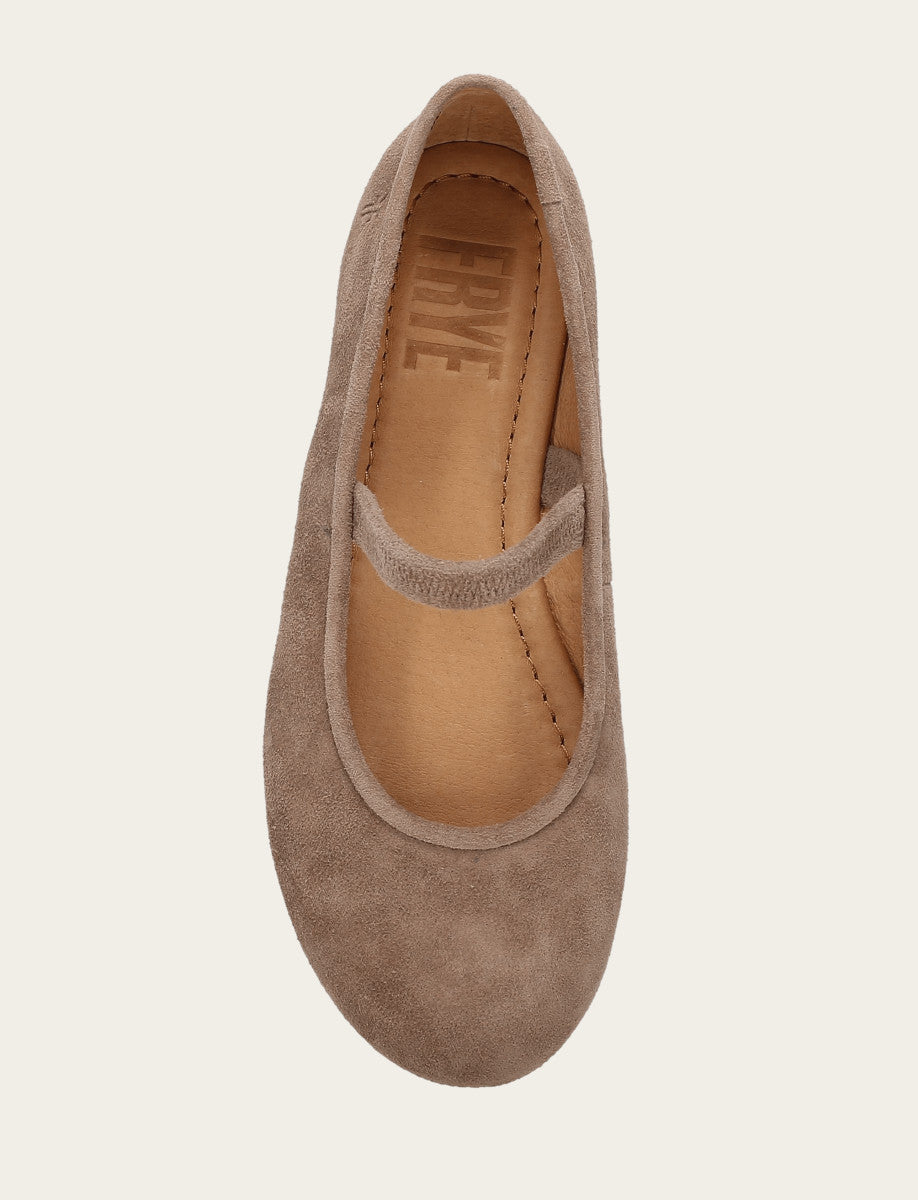 Women's Dark Taupe Emma Elastic Mary Jane Shoe