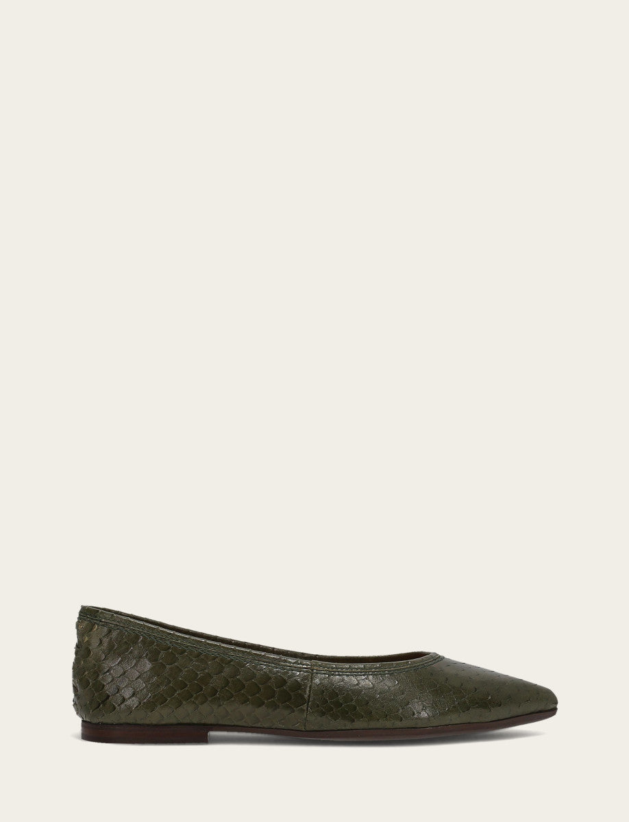 Women's Dark Olive Heather Ballet Shoe