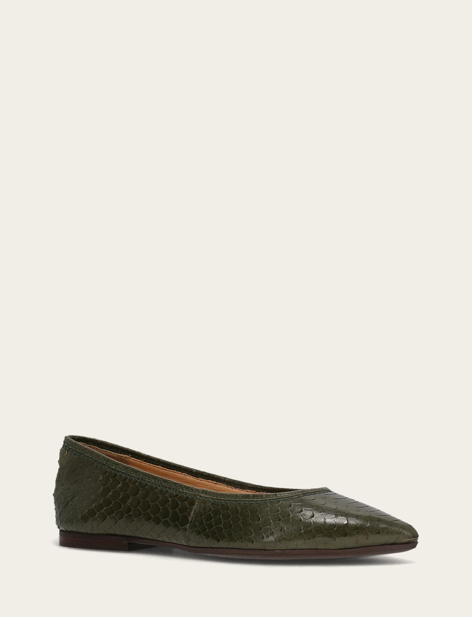 Women's Dark Olive Heather Ballet Shoe