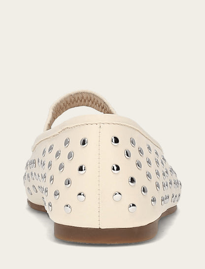 Women's Ecru Emma Studded Mary Jane Shoe