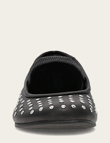 Women's Black Emma Studded Mary Jane Shoe