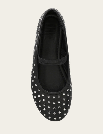 Women's Black Emma Studded Mary Jane Shoe