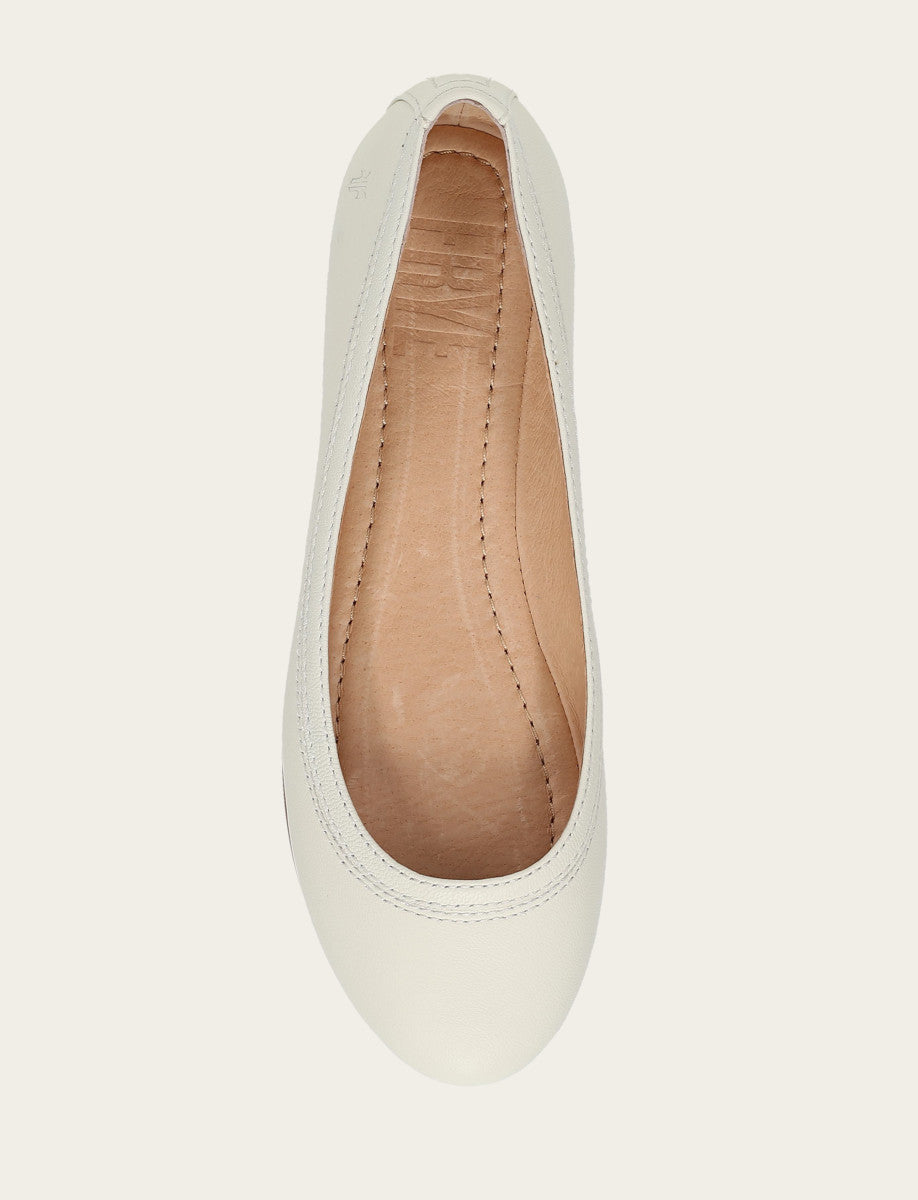 Women's White Carson Ballet Flats