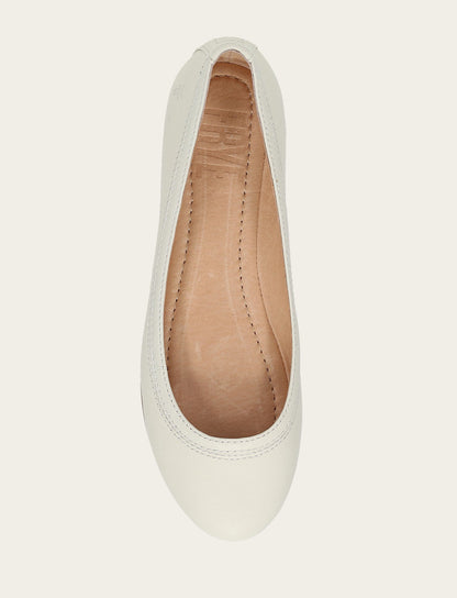 Women's White Carson Ballet Flats
