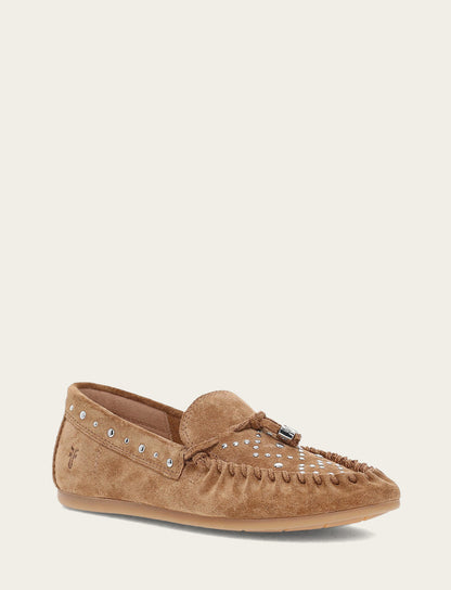 Women's Almond Naya Stud Moc Loafers