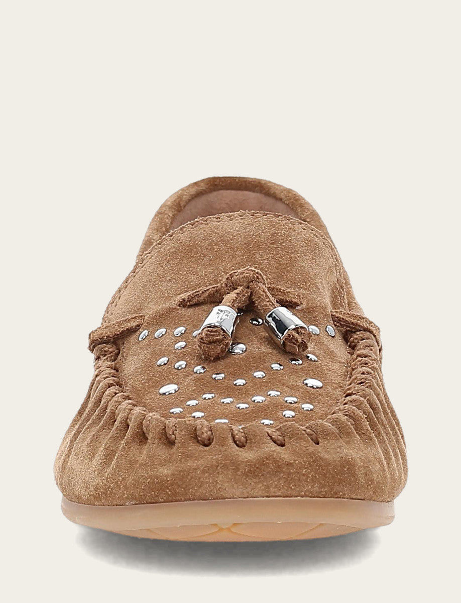 Women's Almond Naya Stud Moc Loafers