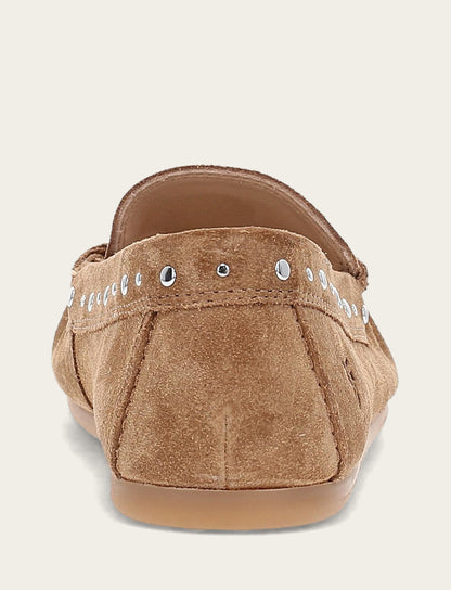 Women's Almond Naya Stud Moc Loafers