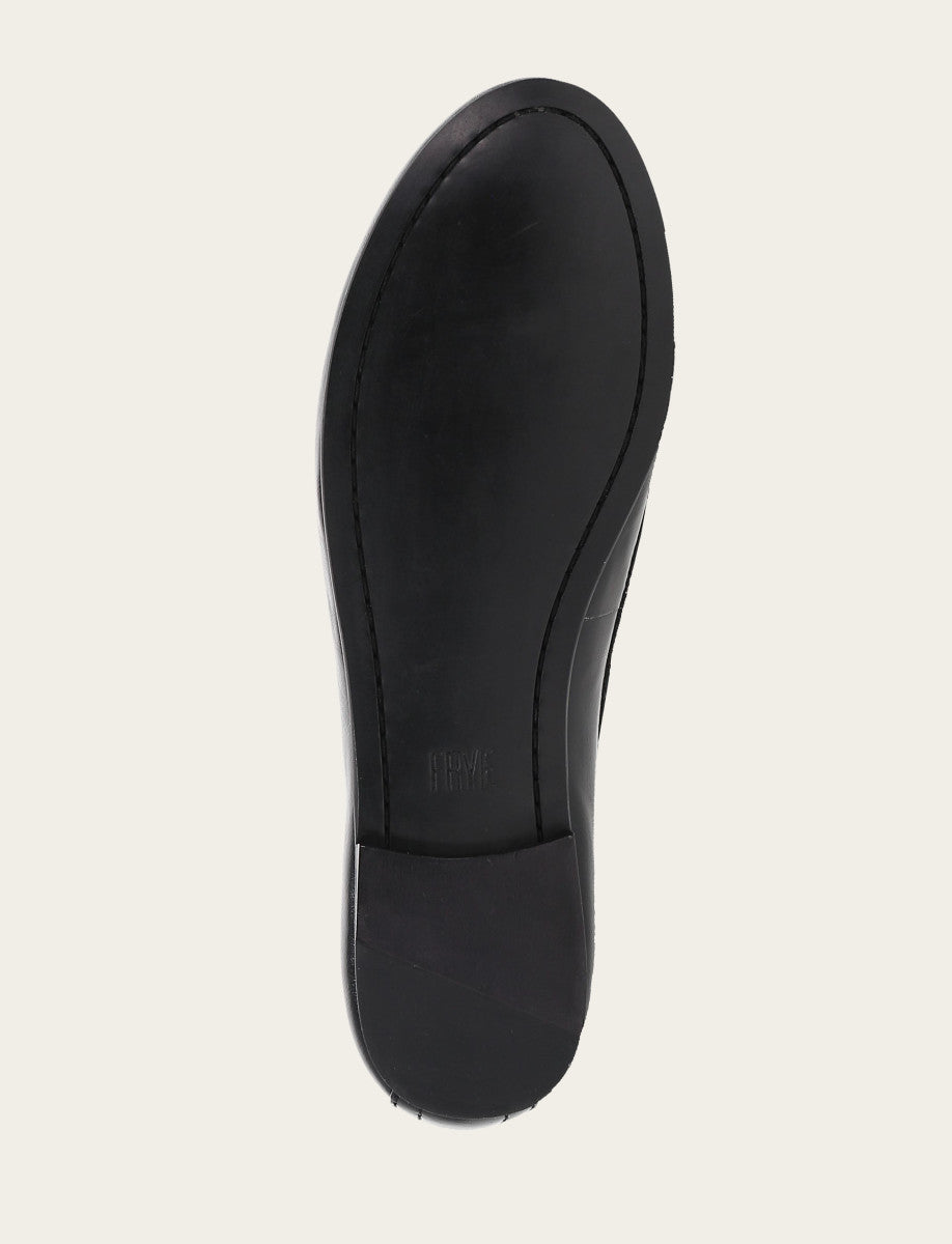Women's Black Carson Logo Ballet Flats