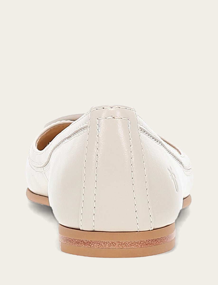Women's Ivory Carson Logo Ballet Flats