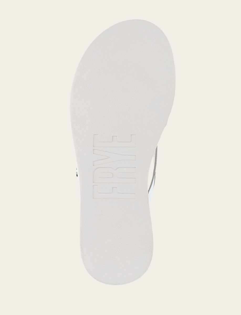 Women's Silver Maya Buckle Thong Sandals