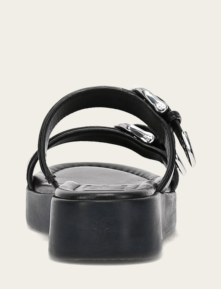 Women's Black Maya Buckle Sandals