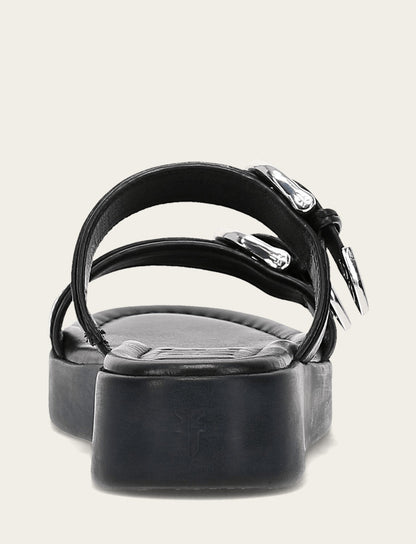 Women's Black Maya Buckle Sandals