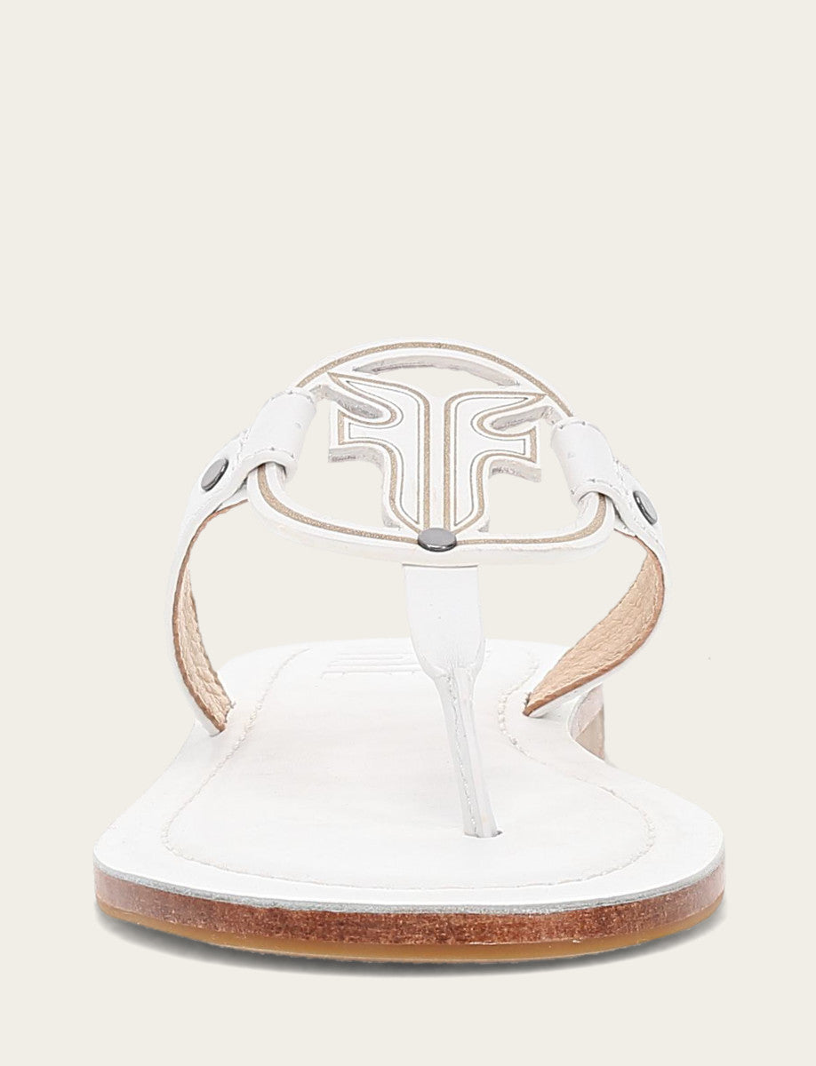 Women's White Taylor Logo Sandals