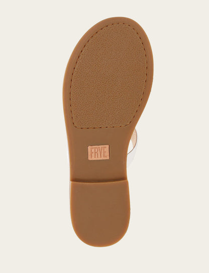 Women's White Taylor Logo Sandals