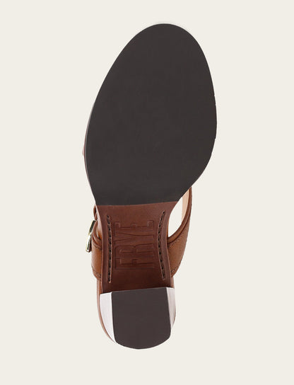 Women's Dark Latte Stella Buckle Slide Sandals
