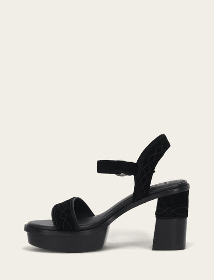 Women’s Black Pipa Woodstock Sandals