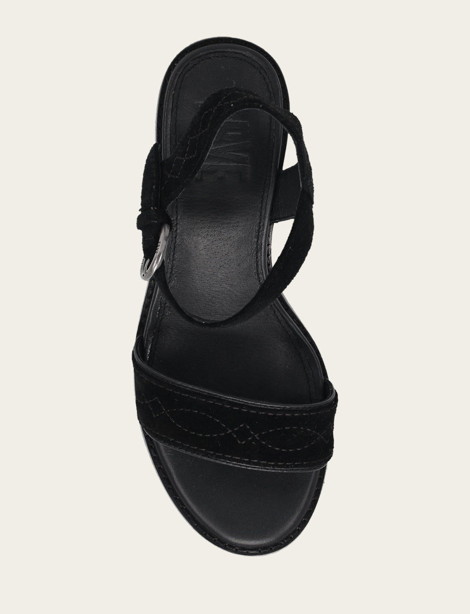 Women’s Black Pipa Woodstock Sandals