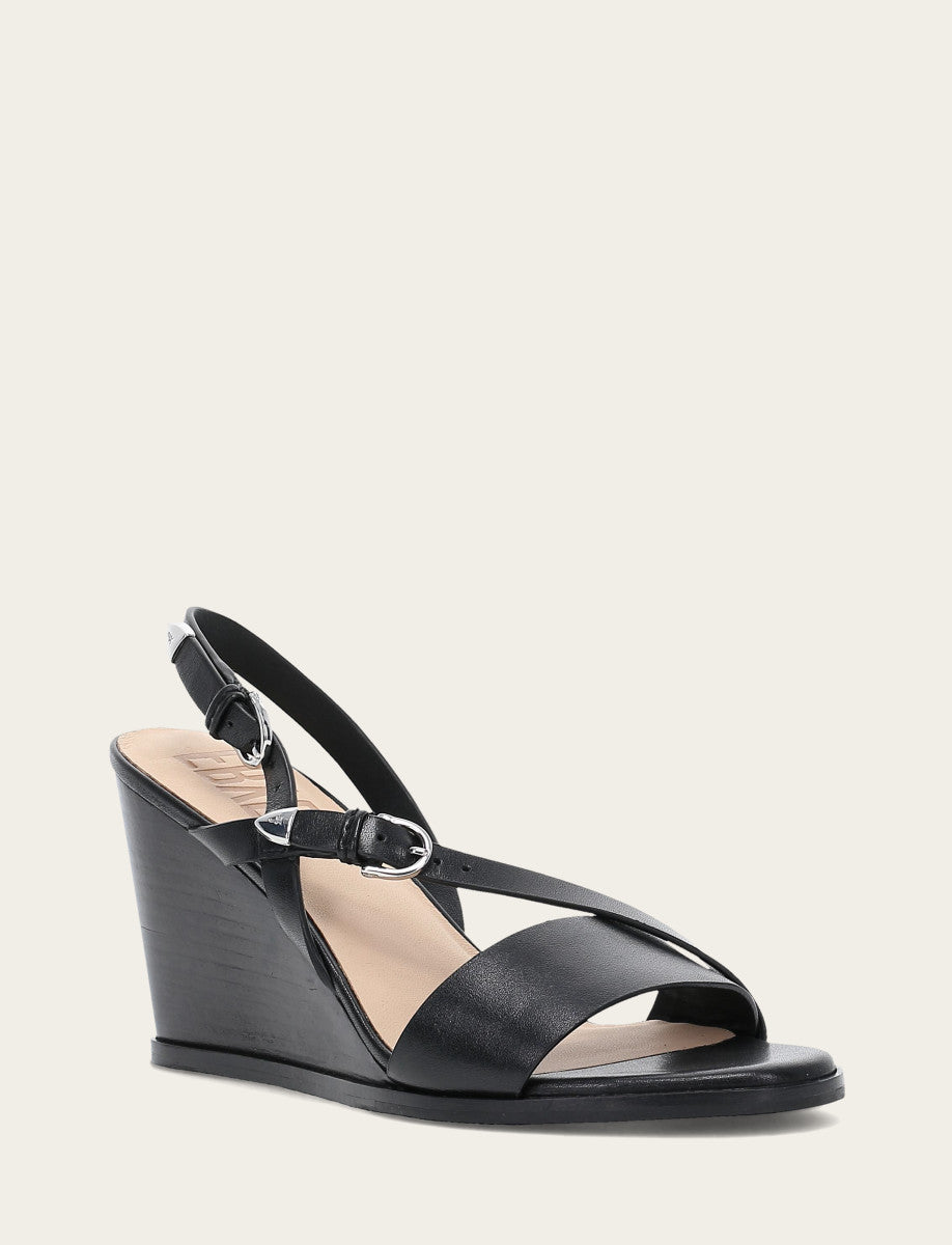 Women's Black Rachel Buckle Sandals