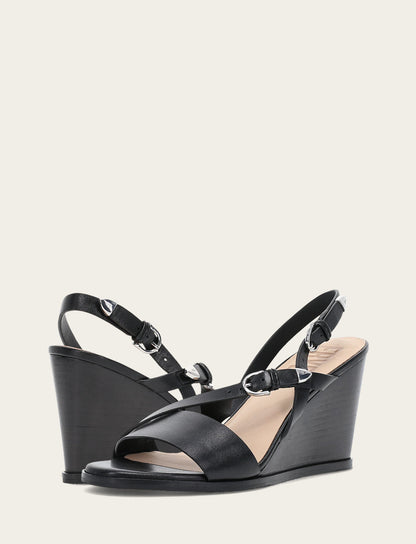 Women's Black Rachel Buckle Sandals