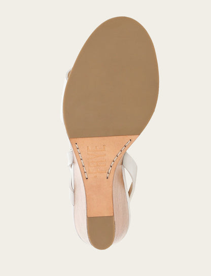 Women's White Rachel Buckle Sandals