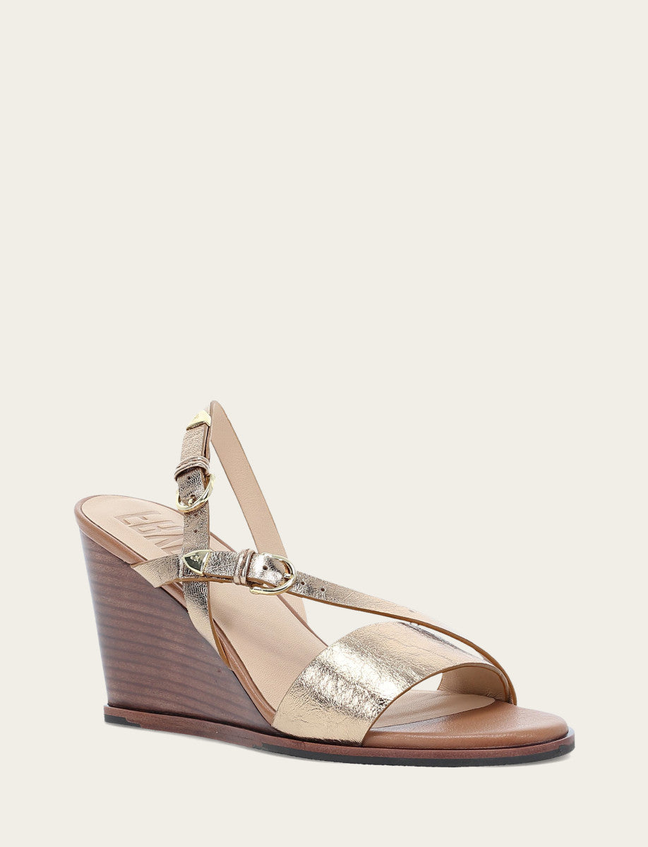 Women's Dark Gold Rachel Buckle Sandals