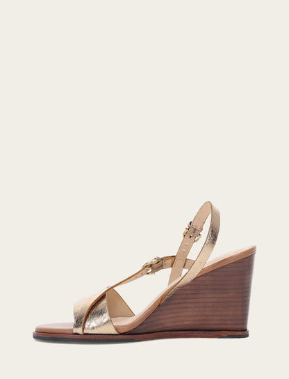 Women's Dark Gold Rachel Buckle Sandals