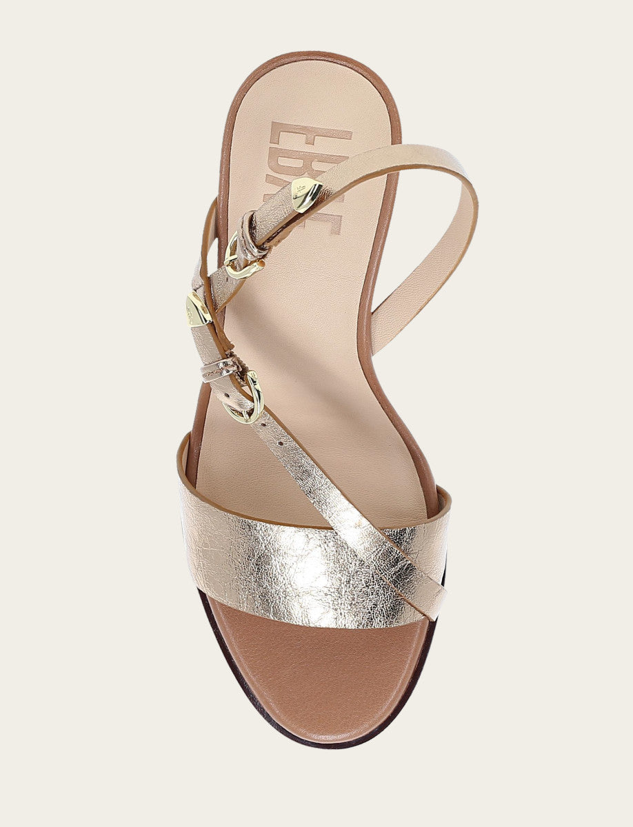 Women's Dark Gold Rachel Buckle Sandals