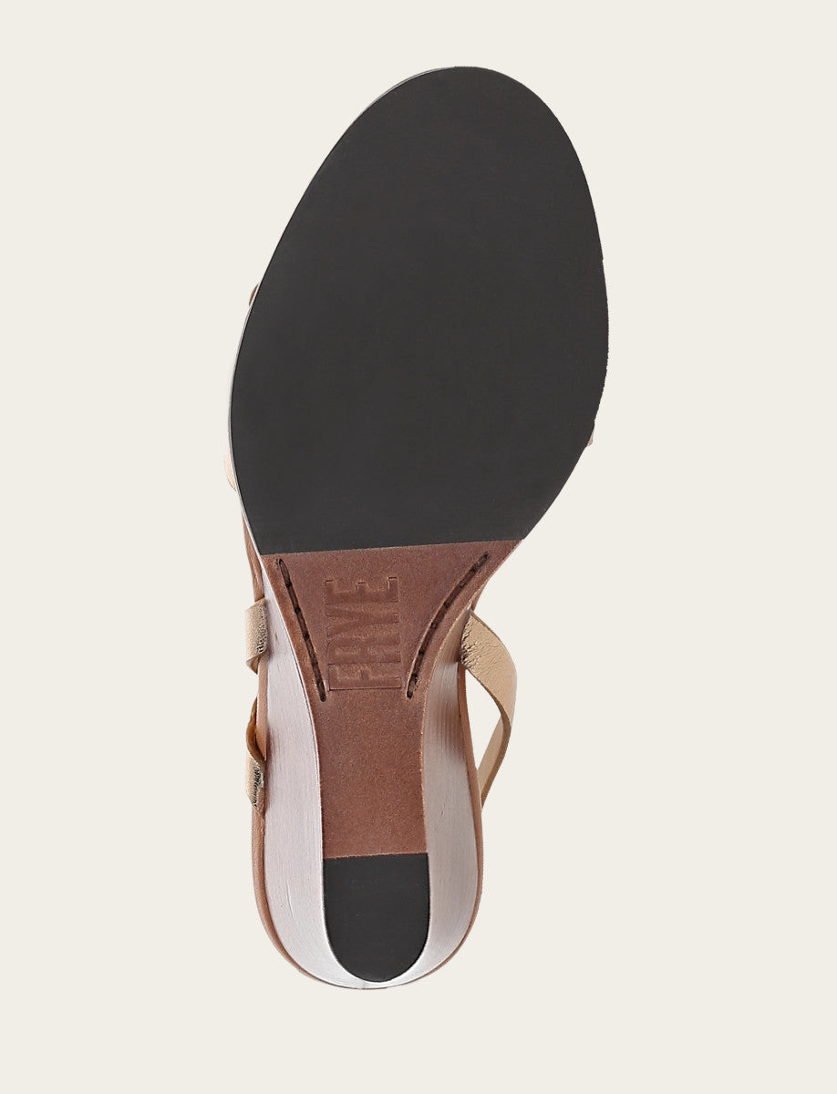 Women's Dark Gold Rachel Buckle Sandals