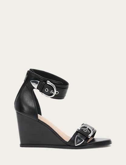 Women's Black Rachel 2 Piece Sandals