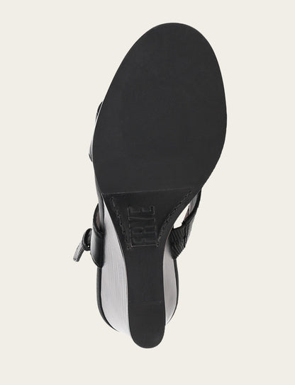 Women's Black Rachel Logo Sandals