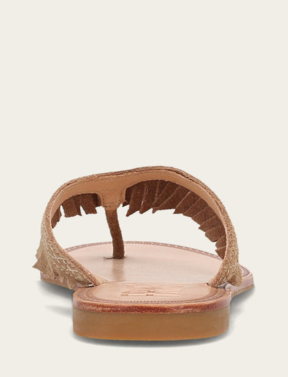 Women's Almond Ava Fringe Sandals