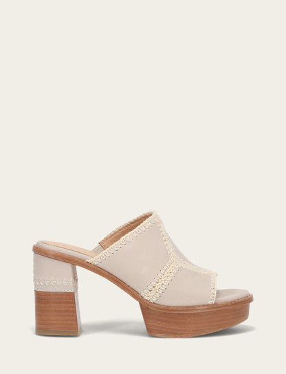 Women's Ivory Pipa Crochet Platform Sandals
