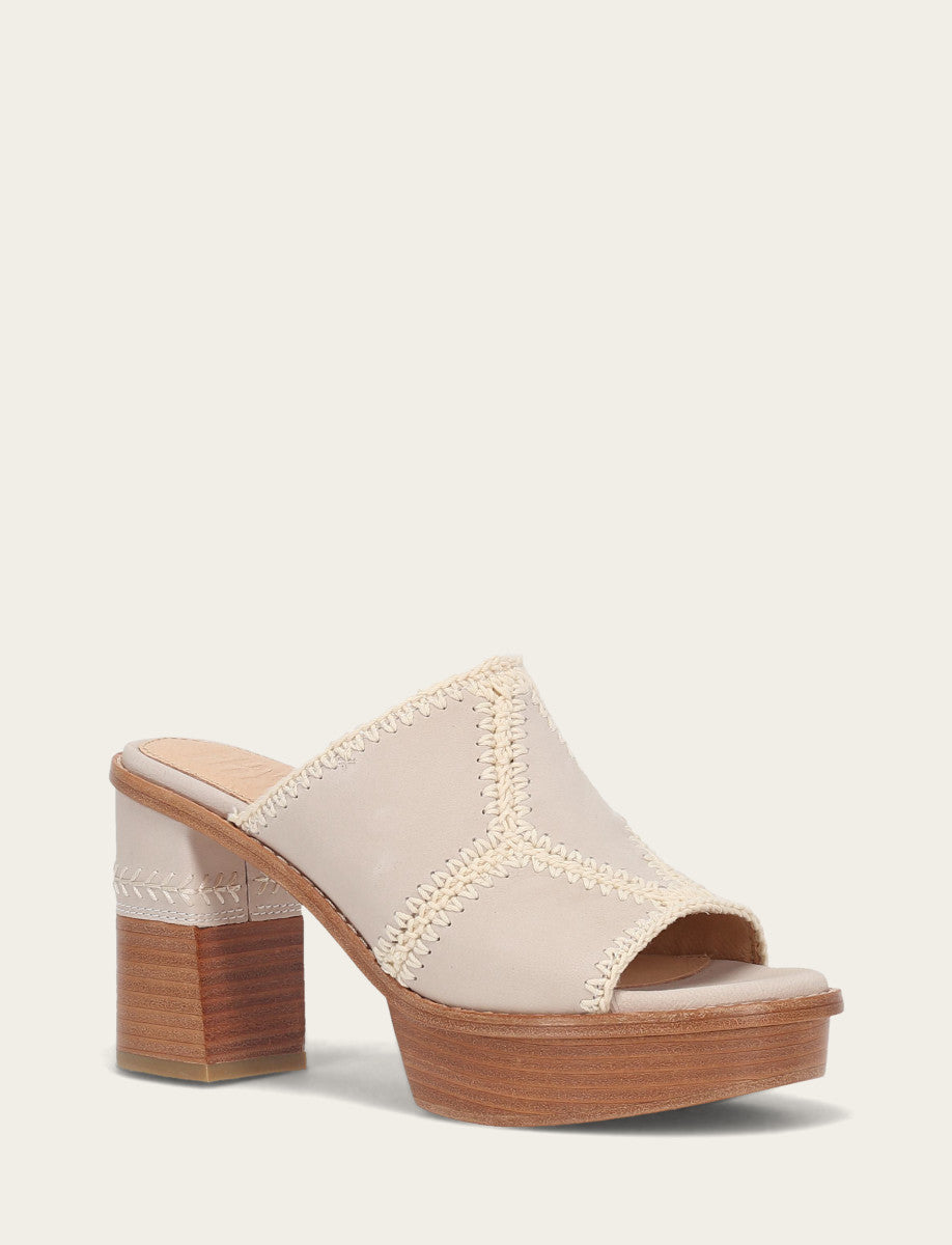 Women's Ivory Pipa Crochet Platform Sandals