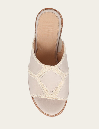 Women's Ivory Pipa Crochet Platform Sandals