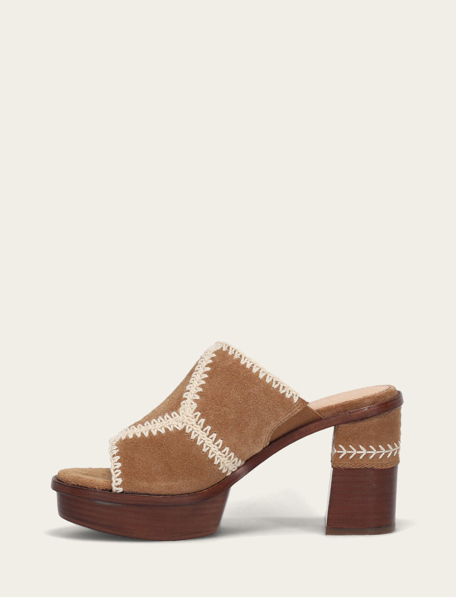 Women's Almond Pipa Crochet Platform Sandals