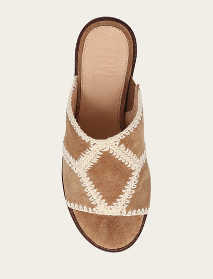 Women's Almond Pipa Crochet Platform Sandals