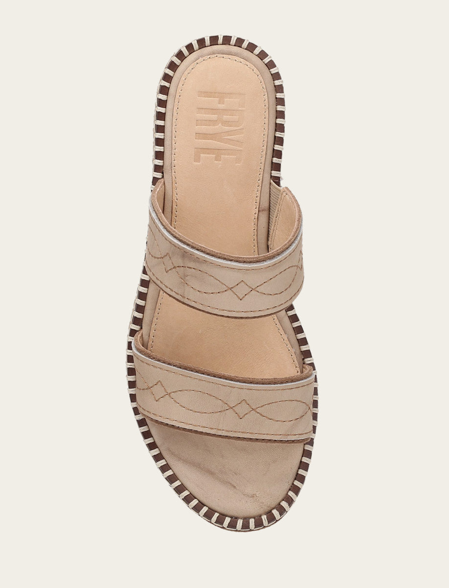 Women's Almond Joy Woodstock 2 Band Platform Slide Sandals