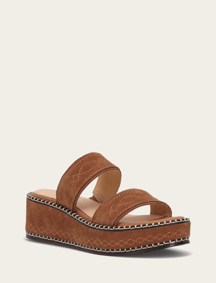 Women's Bark Joy Woodstock 2 Band Platform Slide Sandals