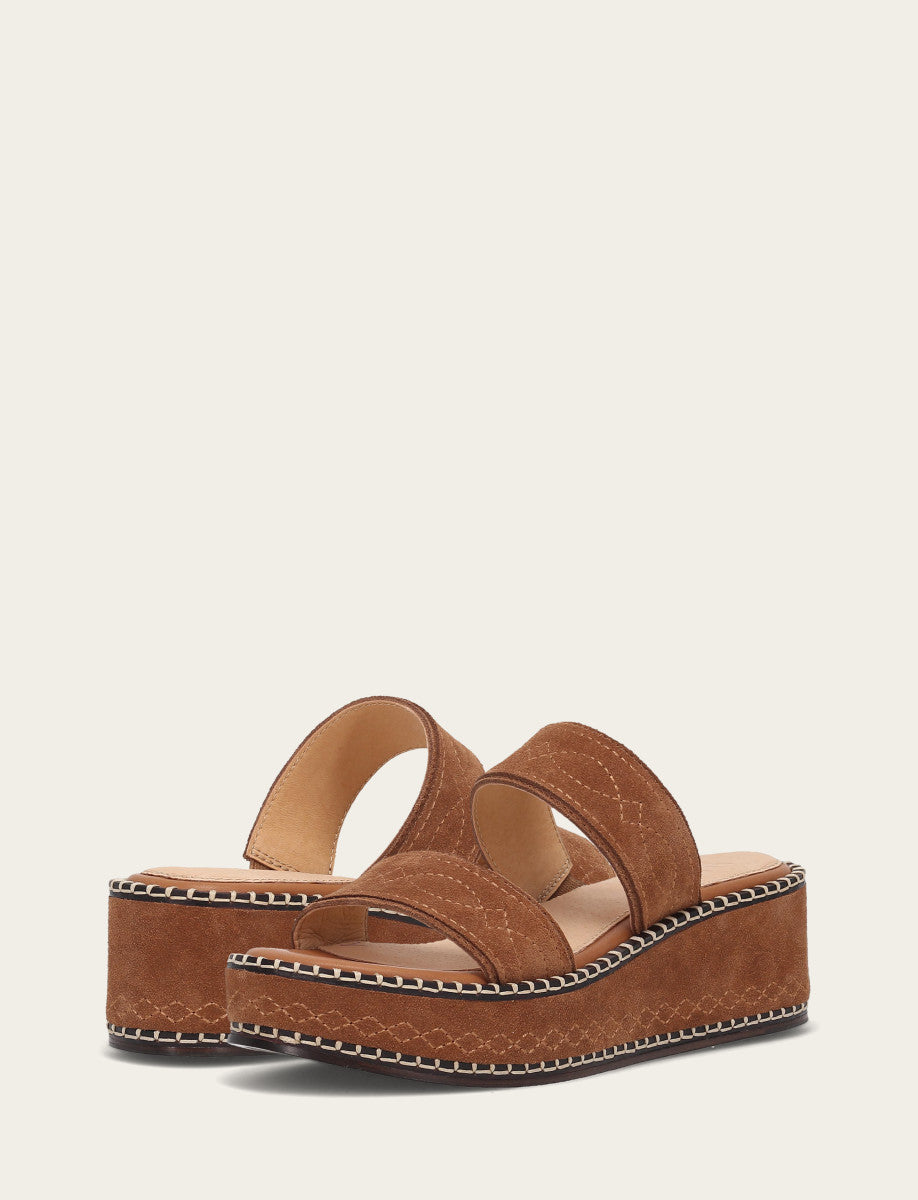 Women's Bark Joy Woodstock 2 Band Platform Slide Sandals