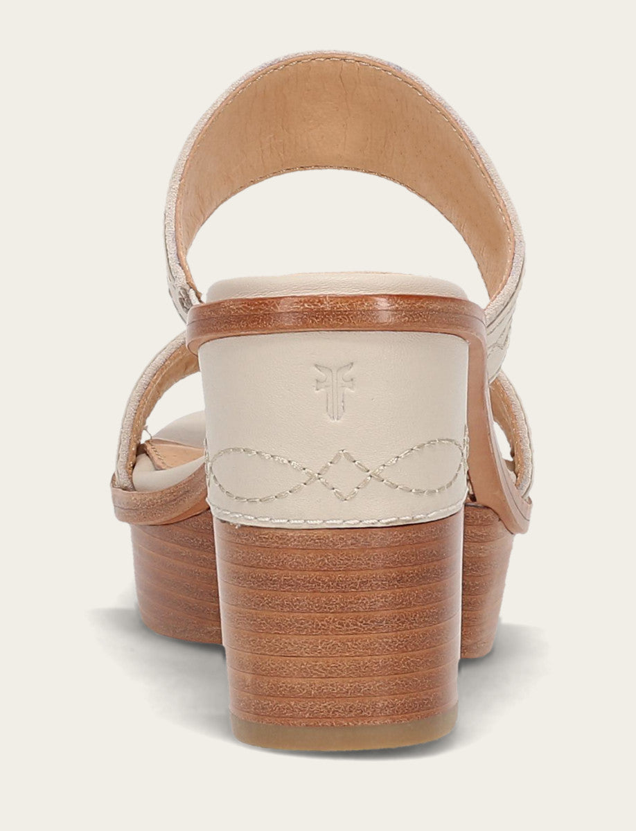 Women's Ivory Pipa Woodstock 2 Band Platform Sandals
