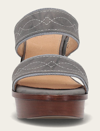 Women's Grey Sky Pipa Woodstock 2 Band Platform Sandals