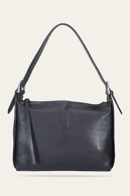 Women's Black Carla Studded Shoulder Bag