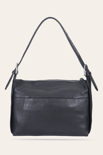 Women's Black Carla Studded Shoulder Bag